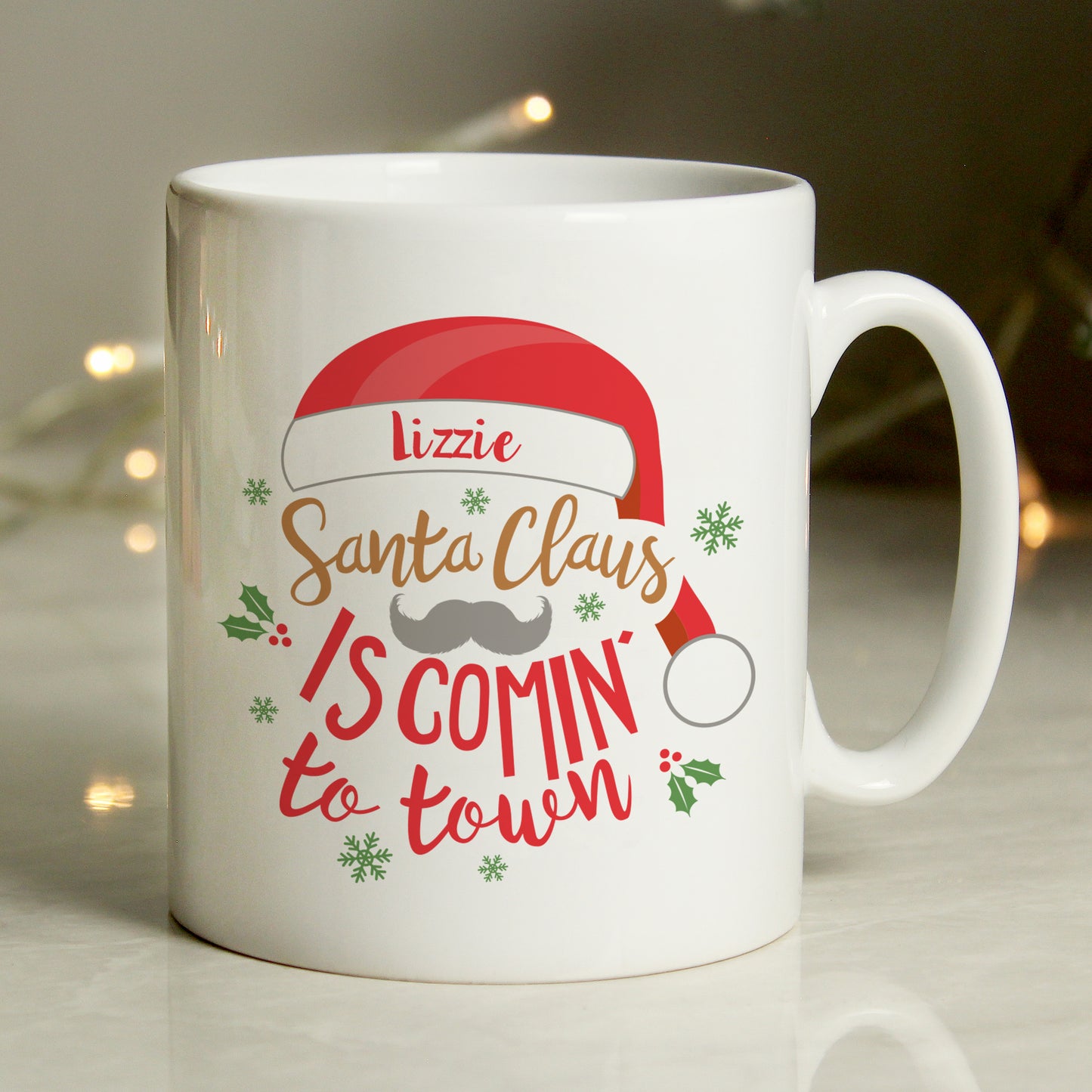 Personalised Santa Claus Is Comin' To Town Mug