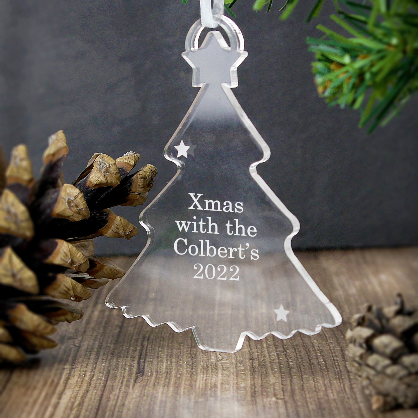 Personalised Acrylic Tree Decoration