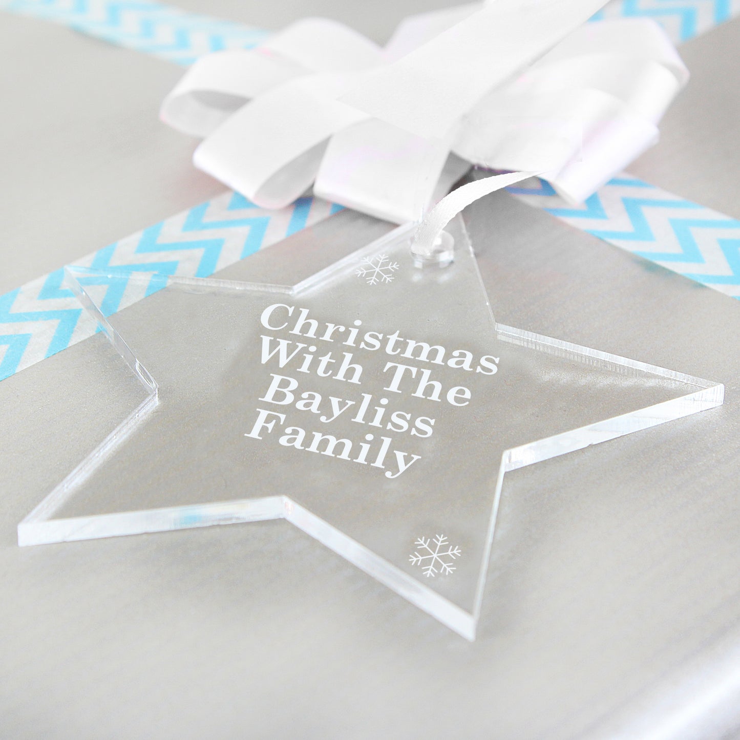 Personalised Acrylic Star Decoration