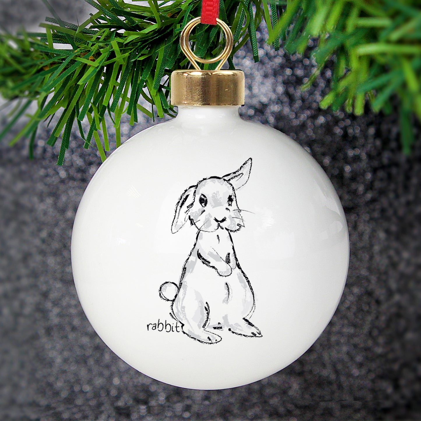 Personalised Bunny Bauble