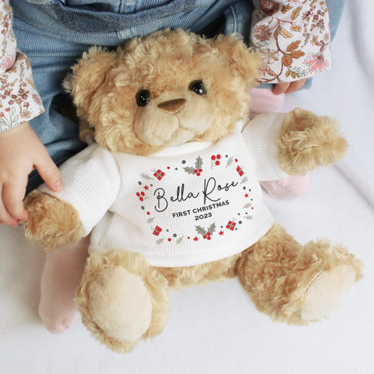 Personalised Christmas Teddy Bear