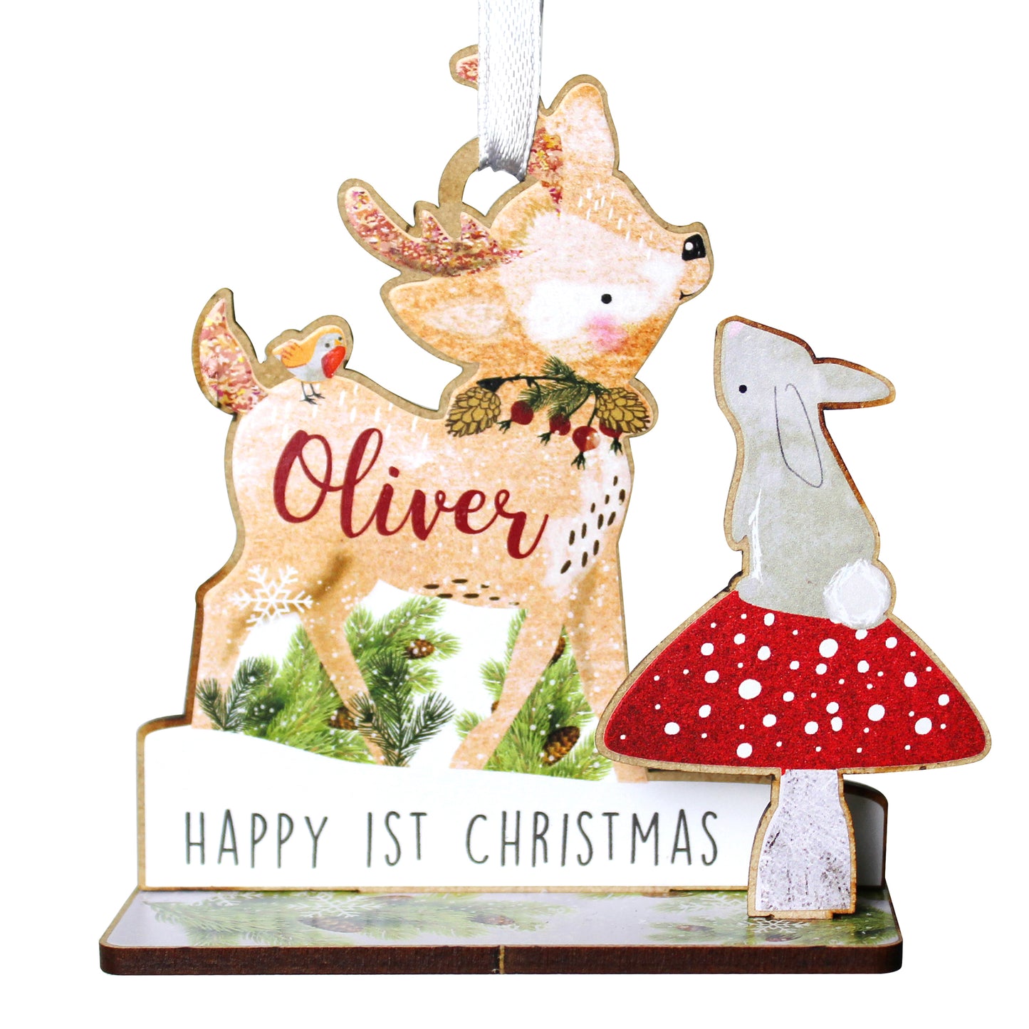 Personalised Make Your Own Festive Fawn 3D Decoration Kit