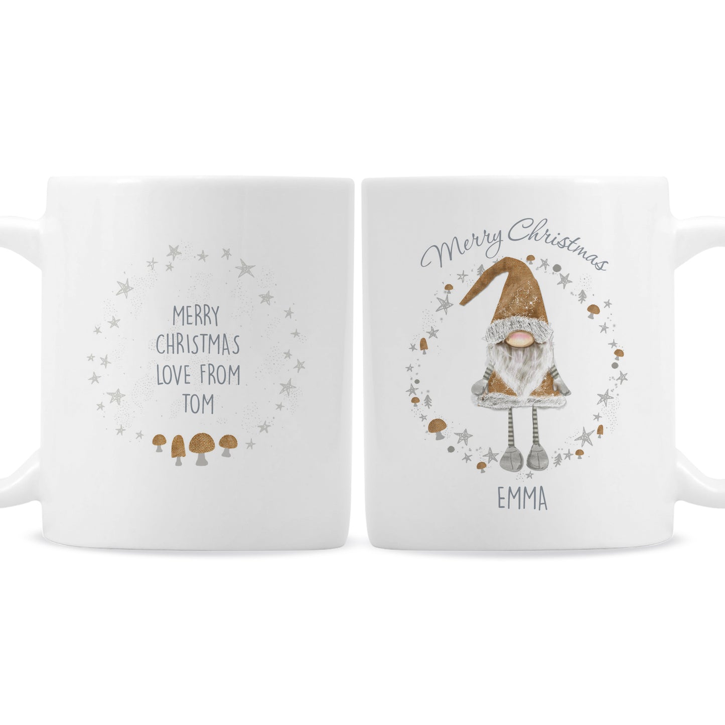 Personalised Christmas Gonk Mug